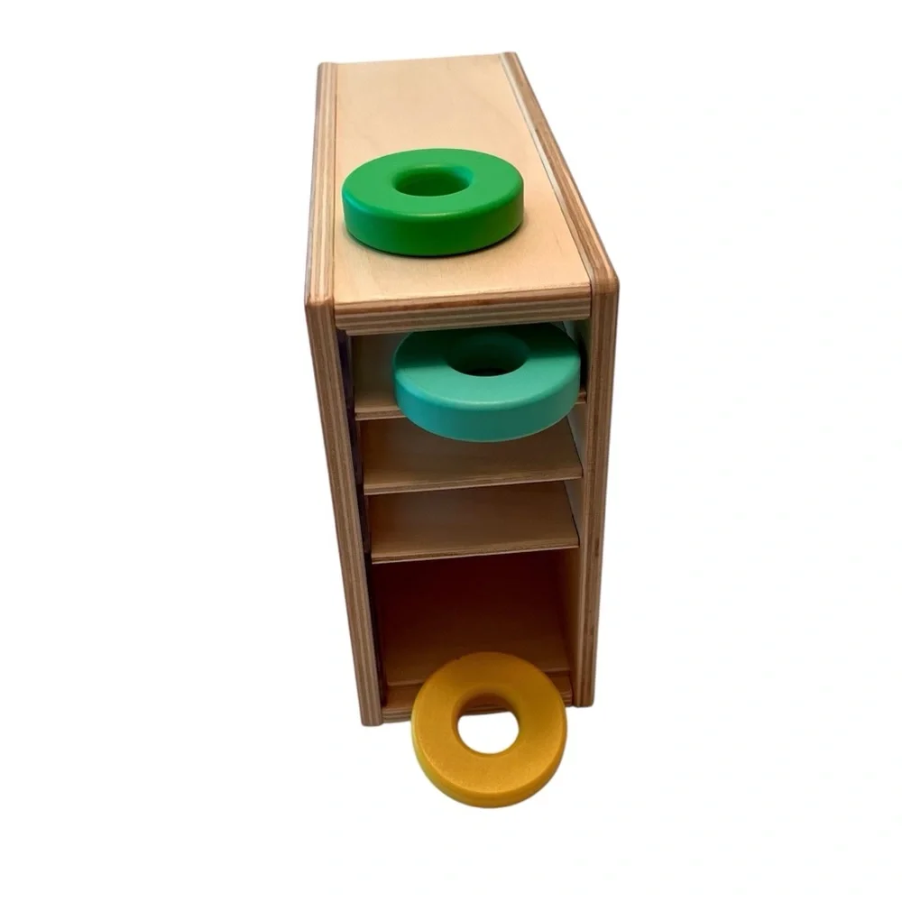 Lovevery Count & Slide Ring Chute & Info Activity Play Card (Months 19, 20, 21)